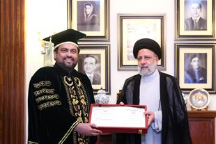 Dr Raisi awardwd Honorary Doctorate Degree of University of Karachi