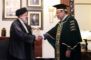 Dr Raisi awardwd Honorary Doctorate Degree of University of Karachi